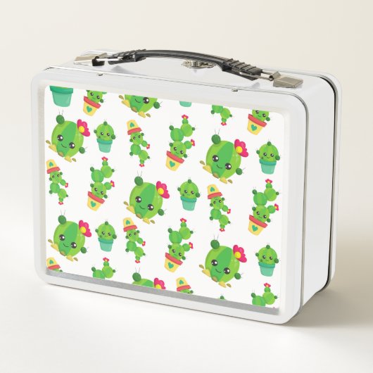 Cute Cactus, Green Cactus, Cactus Pattern (Achterkant)