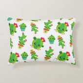Cute Cactus, Green Cactus, Cactus Pattern Accent Kussen (Voorkant)
