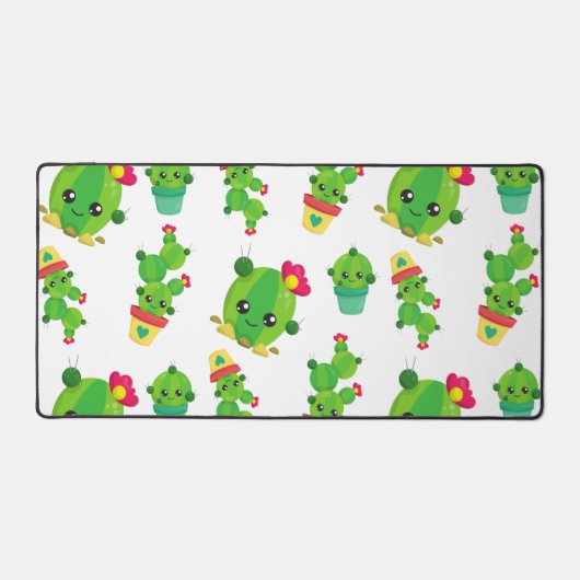 Cute Cactus, Green Cactus, Cactus Pattern Bureaumat (Voorkant)