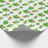Cute Cactus, Green Cactus, Cactus Pattern Cadeaupapier (Hoek)