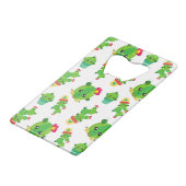 Cute Cactus, Green Cactus, Cactus Pattern Creditkaart Flessenopener (Achterkant Gekanteld)