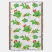 Cute Cactus, Green Cactus, Cactus Pattern Deken (Voorkant Verticaal)