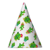 Cute Cactus, Green Cactus, Cactus Pattern Feesthoedjes (Rechts)