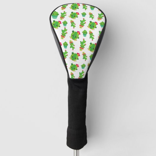 Cute Cactus, Green Cactus, Cactus Pattern Golfheadcover (Voorkant)