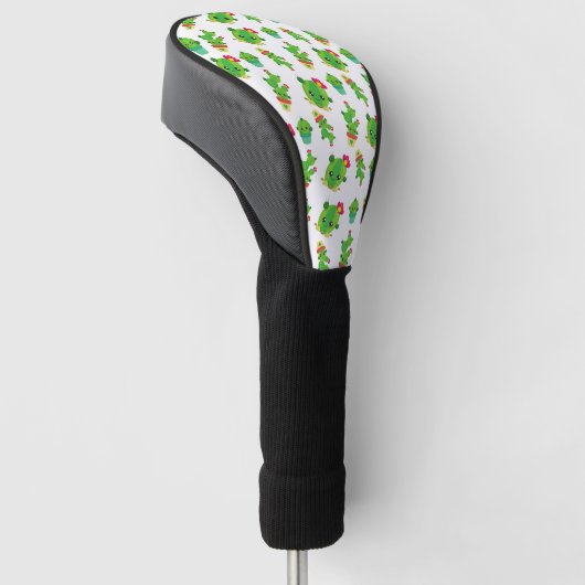 Cute Cactus, Green Cactus, Cactus Pattern Golfheadcover (Schuin)