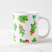 Cute Cactus, Green Cactus, Cactus Pattern Grote Koffiekop (Rechts)