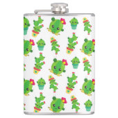 Cute Cactus, Green Cactus, Cactus Pattern Heupfles (Voorkant)
