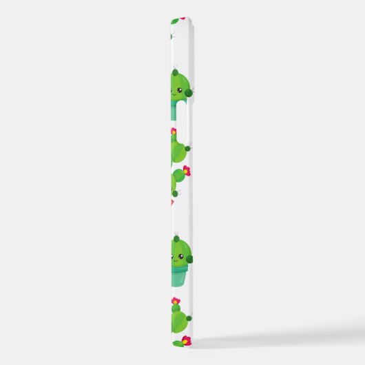 Cute Cactus, Green Cactus, Cactus Pattern iPhone Hoesje (Rechterkant)