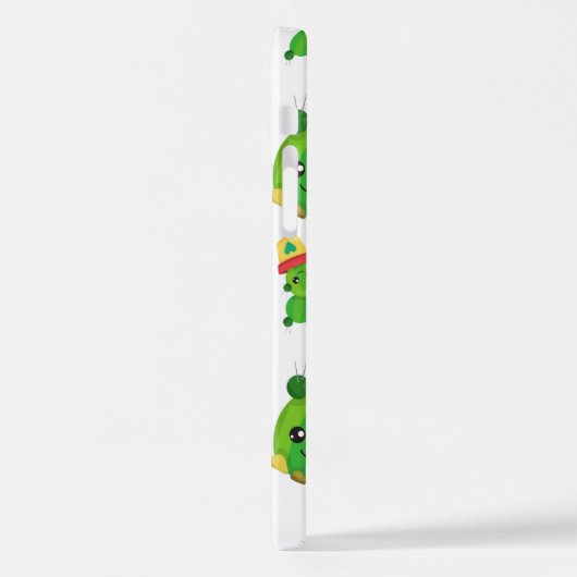 Cute Cactus, Green Cactus, Cactus Pattern iPhone Hoesje (Linkerkant)