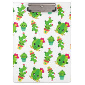 Cute Cactus, Green Cactus, Cactus Pattern Klembord (Voorkant)