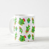 Cute Cactus, Green Cactus, Cactus Pattern Koffiemok (Voorkant links)