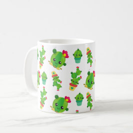 Cute Cactus, Green Cactus, Cactus Pattern Koffiemok