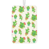 Cute Cactus, Green Cactus, Cactus Pattern Luchtverfrisser (Achterkant)
