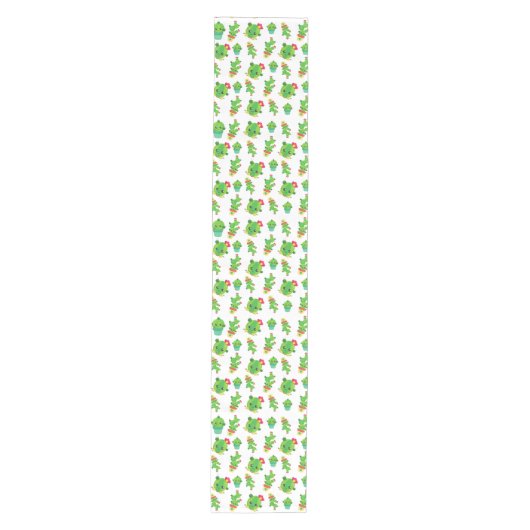 Cute Cactus, Green Cactus, Cactus Pattern Medium Tafelloper (Voorkant)