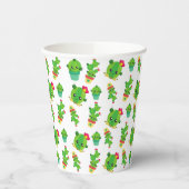 Cute Cactus, Green Cactus, Cactus Pattern Papieren Bekers (Links)