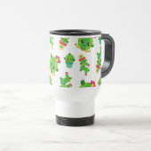 Cute Cactus, Green Cactus, Cactus Pattern Reisbeker (Voorkant rechts)