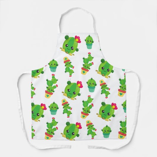 Cute Cactus, Green Cactus, Cactus Pattern Schort (Voorkant)