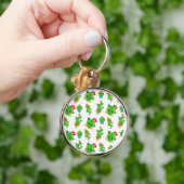 Cute Cactus, Green Cactus, Cactus Pattern Sleutelhanger (Hand)