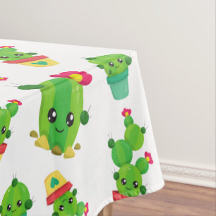 Cute Cactus, Green Cactus, Cactus Pattern Tafelkleed