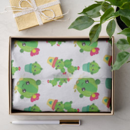 Cute Cactus, Green Cactus, Cactus Pattern Tissuepapier