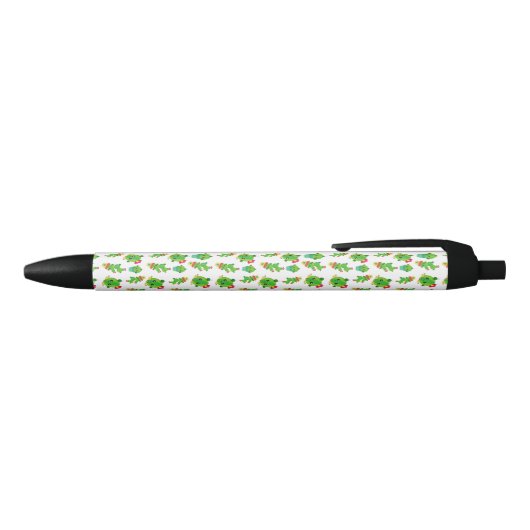 Cute Cactus, Green Cactus, Cactus Pattern Zwarte Inkt Pen (Bovenkant)
