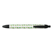 Cute Cactus, Green Cactus, Cactus Pattern Zwarte Inkt Pen (Achterkant)