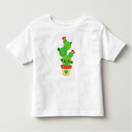 Cute Cactus, Green Cactus, Kawaii Cactus, Flowers Kinder Shirts