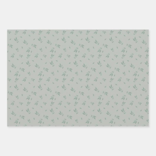 Cute Cactus Greenery Flower Pattern Inpakpapier Vel (Voorkant 2)