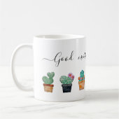 Cute Cactus Greenery Flower Pattern Koffiemok (Links)