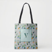 Cute Cactus Greenery Flower Pattern Tote Bag (Voorkant)