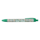 Cute Cactus Greenery Flower Personalized Print Blauwe Inkt Pen (Bovenkant)