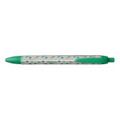 Cute Cactus Greenery Flower Personalized Print Blauwe Inkt Pen (Achterkant)