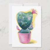 Cute cactus hartbloeding feestdagenkaart (Voorkant)
