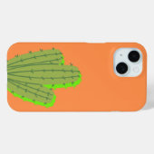 Cute Cactus Hoesje | Minimalistisch Woestijnplant (Achterkant (horizontaal))