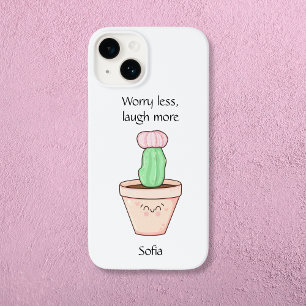 Cute Cactus in Kawaii Style Case-Mate iPhone 14 Hoesje