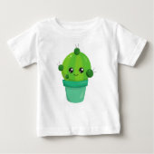 Cute Cactus, Kawaii Cactus, Green Cactus, Pot (Voorkant)