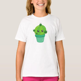 Cute Cactus, Kawaii Cactus, Green Cactus, Pot T-shirt