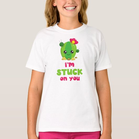 Cute Cactus, Kawaii Cactus... ik ben op je gestapt T-shirt (Voorkant)