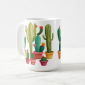 Cute Cactus Koffiemok (Voorkant links)