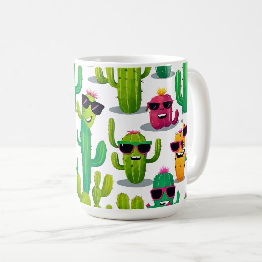 Cute Cactus Koffiemok (Voorkant rechts)