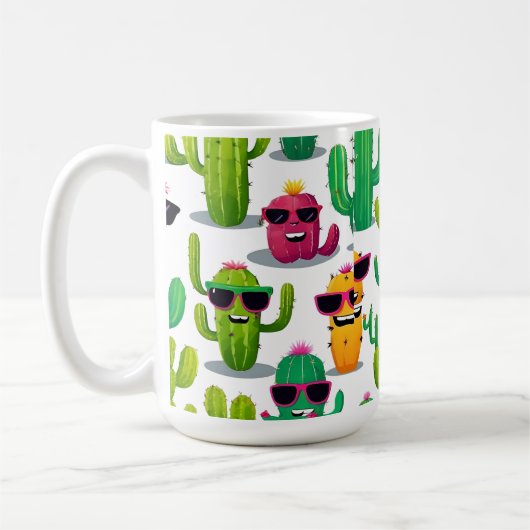 Cute Cactus Koffiemok (Links)