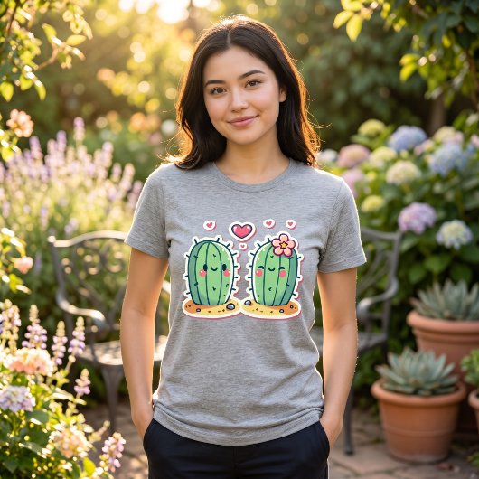Cute Cactus Koppel Design Tri-Blend Shirt