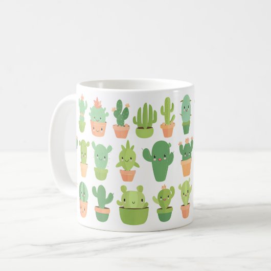 Cute Cactus Mok (Voorkant links)