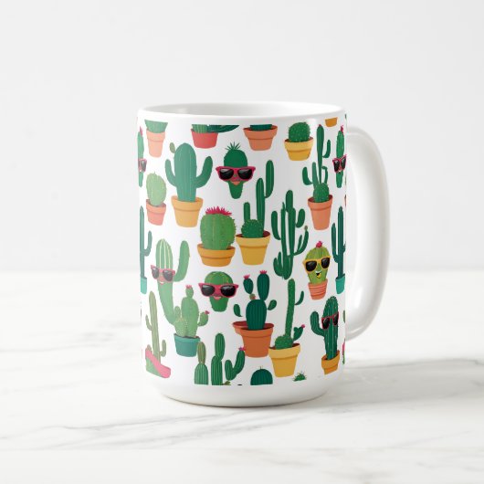 Cute Cactus Mok (Voorkant rechts)