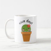 cute cactus mug, nice day mug koffiemok (Links)