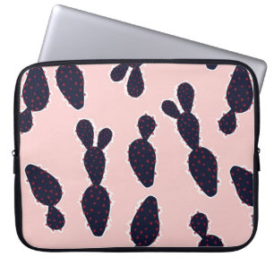 Cute cactus naadloos patroon, zoete stemming en to laptop sleeve