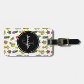 Cute Cactus Natuur Succulents Pattern Bagagelabel (Voorkant horizontaal)