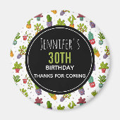 Cute Cactus Natuur Succulents Pattern Dank u Magneet (Voorkant)