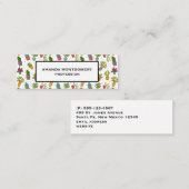 Cute Cactus Natuur Succulents Pattern Mini Visitekaartje (Voorkant / Achterkant)