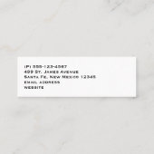 Cute Cactus Natuur Succulents Pattern Mini Visitekaartje (Achterkant)